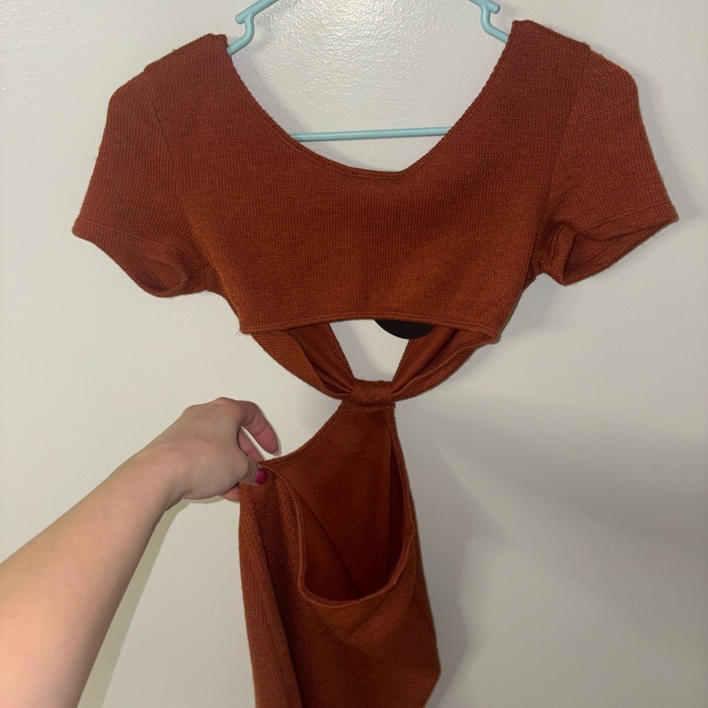 White Fox Boutique Rust Mini Dress - Picture 7 of 7